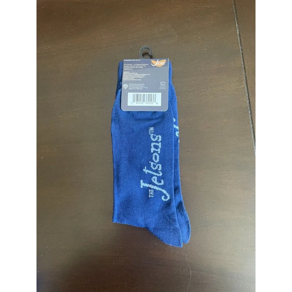 The Jetsons George Blue  Crew Socks Unisex Adult   Size 6-12